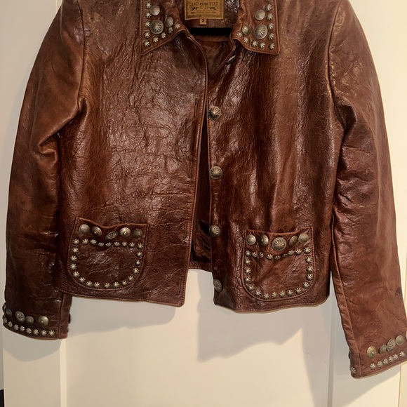 Double D Ranchwear leather jacket size S - Picture 2 of 5